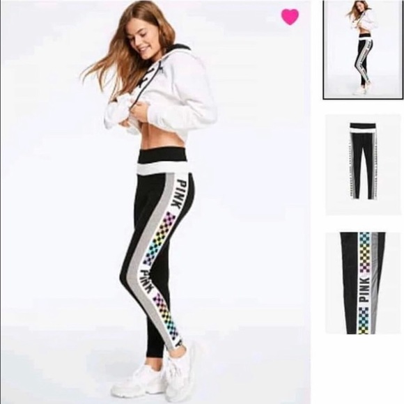 VS Pink Cotton High Waist Legging XS - Picture 2 of 3